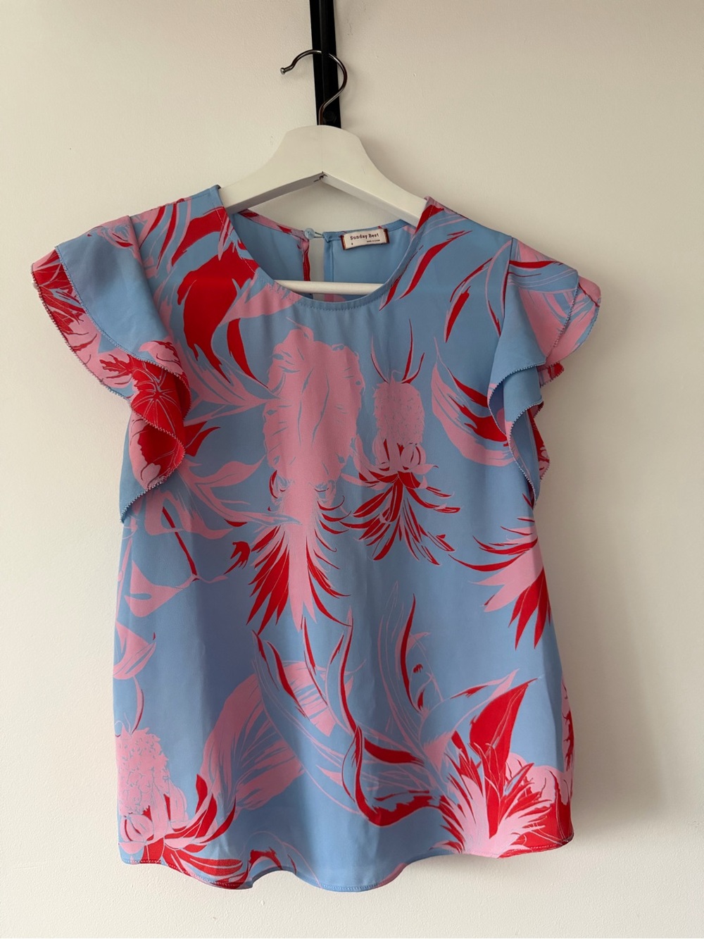 Sunday Best Flutter-Sleeve Top | Aritzia